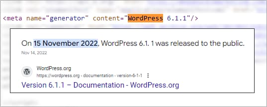 wordpress outdated updates